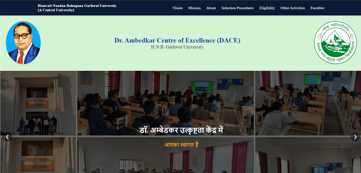Dr.Ambedkar Excellence Centre Website-DACE