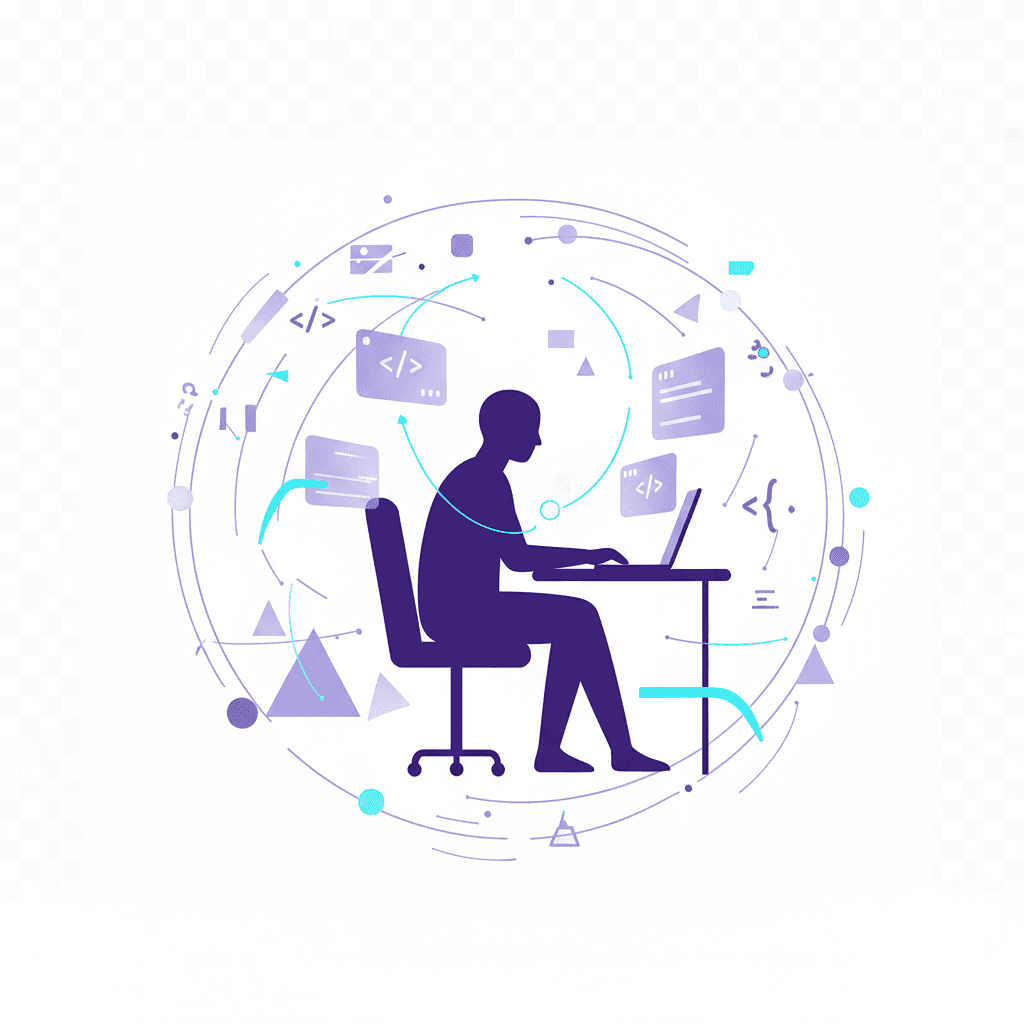Man sitting inside a phone